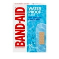 thumbnail image 1 of Band-Aid Brand Waterproof Clear Adhesive Bandages, Regular, 20 pansements, 1 of 4