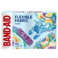 thumbnail image 3 of Band-Aid Brand Flexible Fabric Adhesive Tie-Dye Bandages, Fun Bandages Wound Care & Protection of Minor Cuts & Burns, Quilt-Aid Comfort Pad Technology to Cushion Painful Wounds, Assorted Sizes, 100 Count, 3 of 4