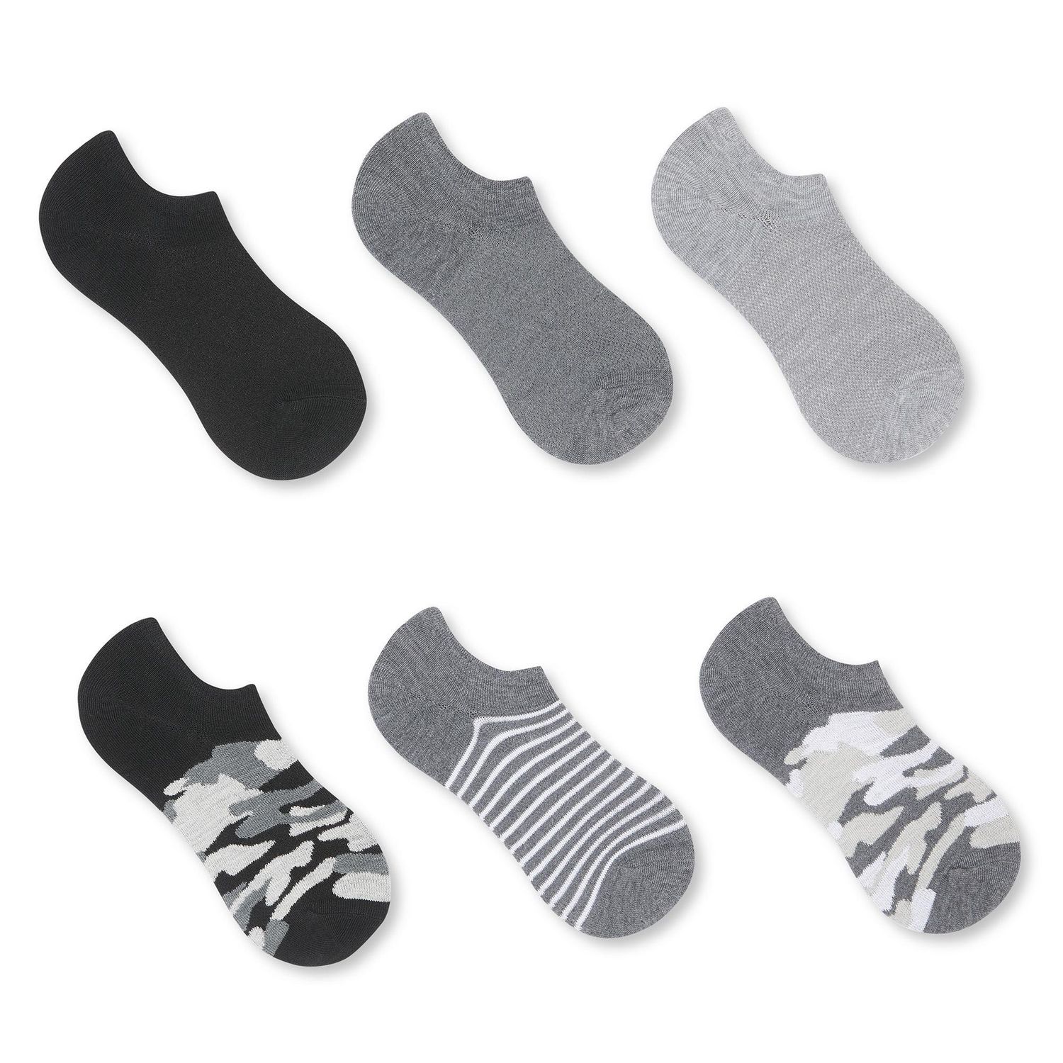 George Women's Army Green Sneaky Socks 6-Pack