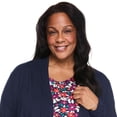 thumbnail image 4 of Karen Scott Women's Plus Cascading Cardigan, 4 of 6