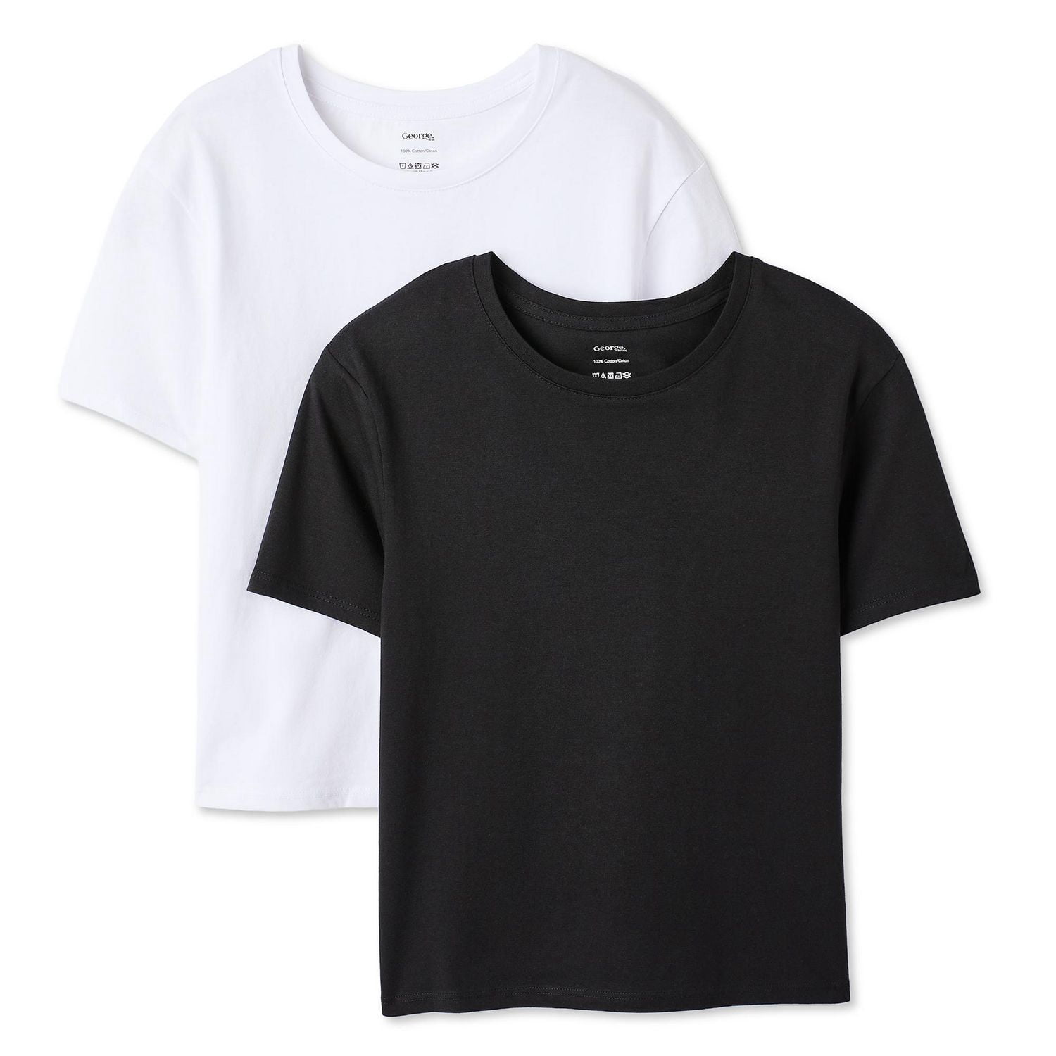 George Girls' Short-Sleeve T-Shirt 2-Pack
