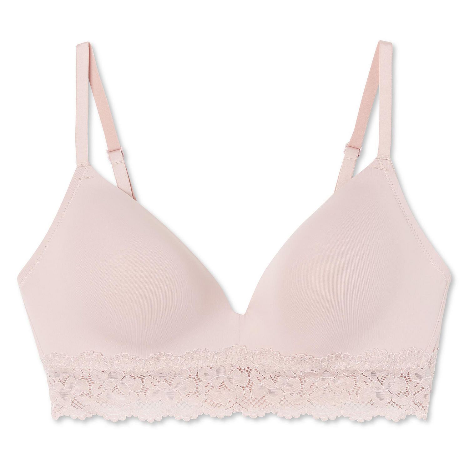 George Women's Wireless Microfibre and Lace Bra, Sizes 34A-38D 