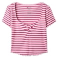 thumbnail image 1 of No Boundaries Women's Striped T-Shirt, 1 of 1