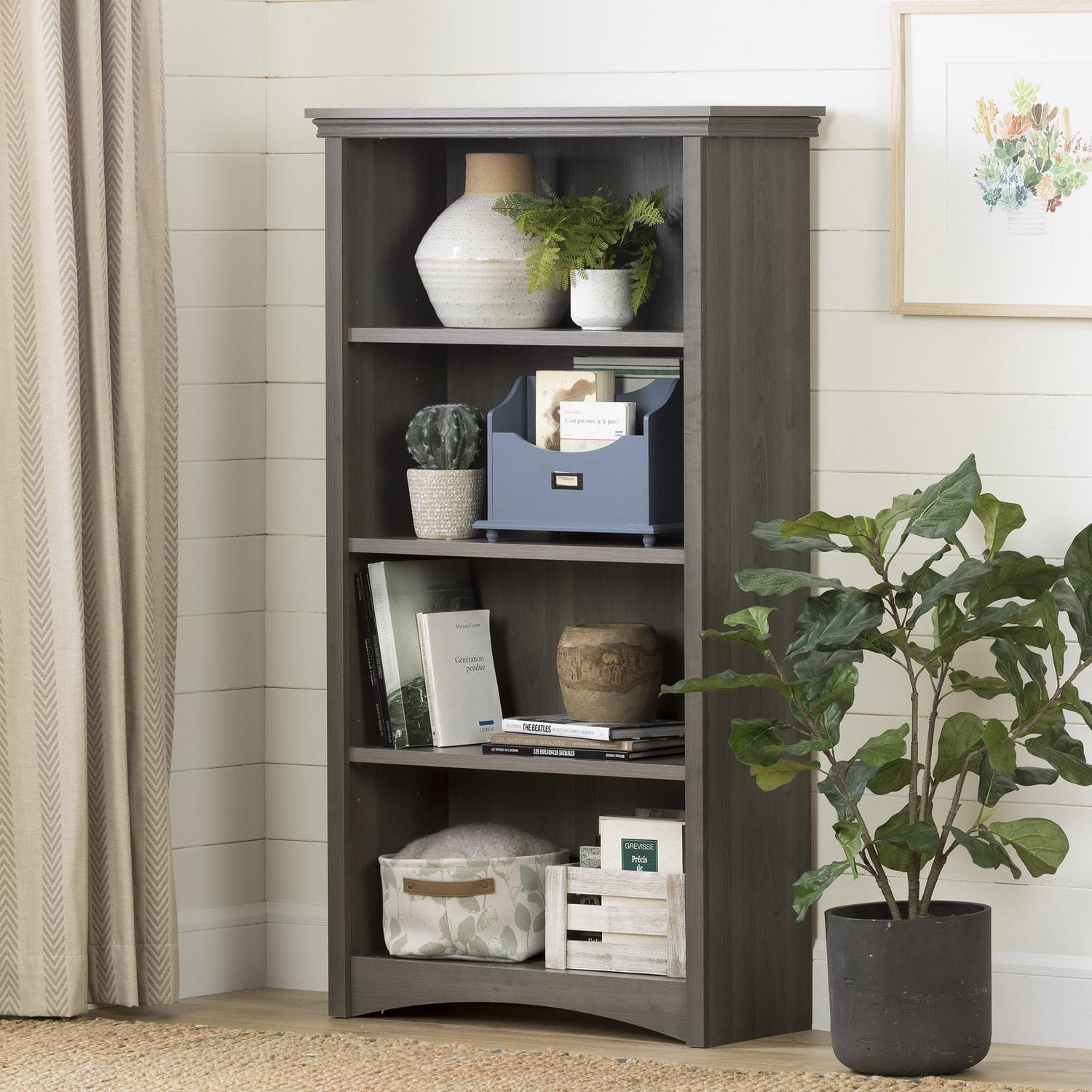 South Shore Gascony 4Shelf Bookcase Walmart Canada
