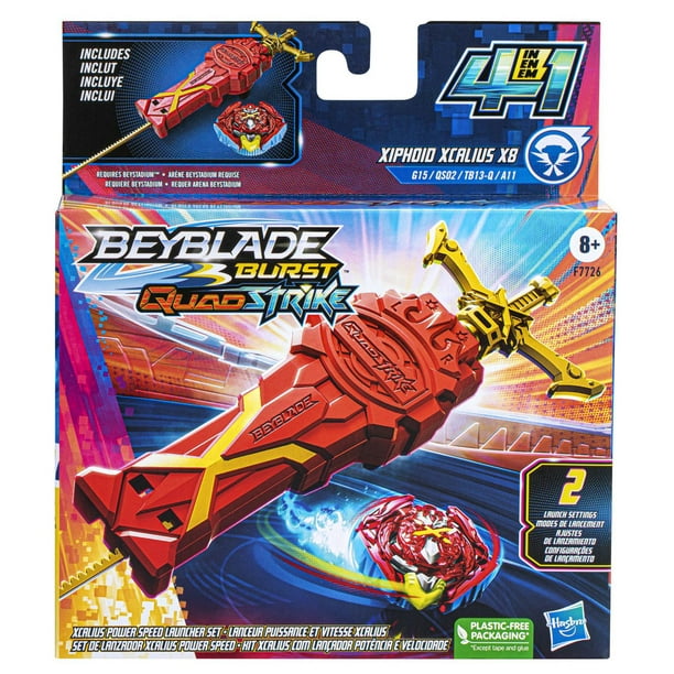 Beyblade Burst QuadStrike Thunder Edge Battle Set with Beystadium, 2 Spin  Top Toys, and 2 Launchers - Beyblade
