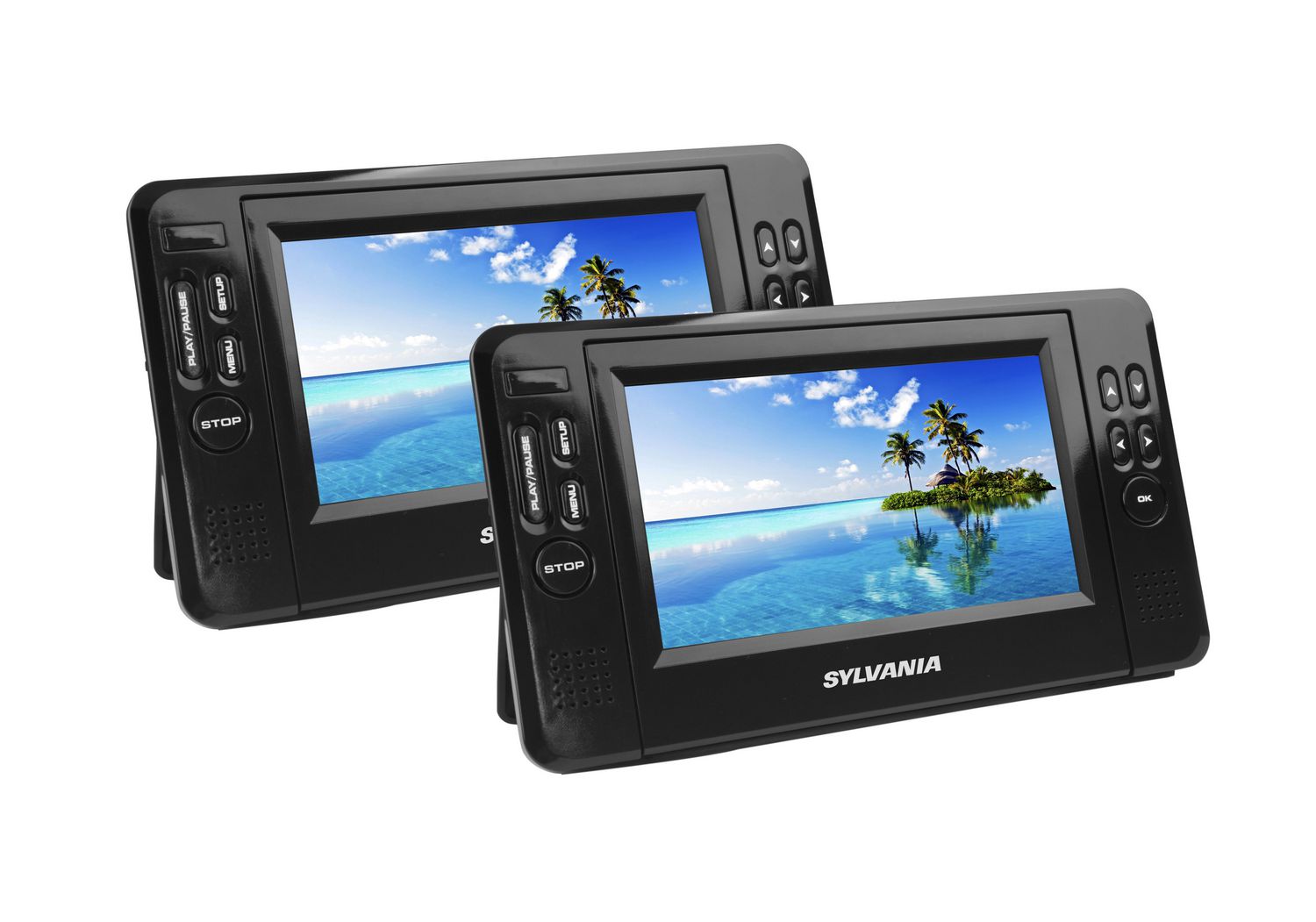 SYLVANIA 7" Dual Portable DVD Players Walmart Canada