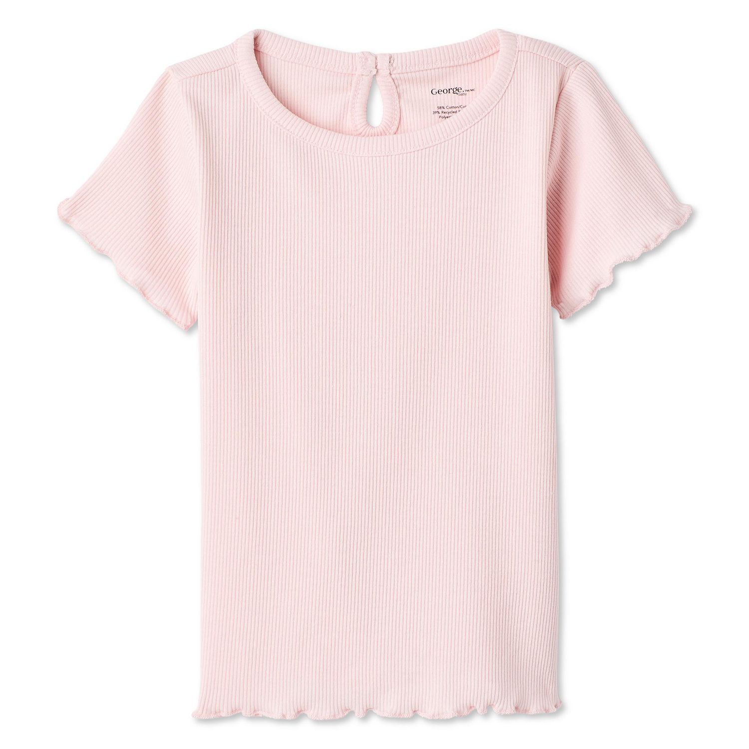 T-shirt côtelé George pour bébés filles