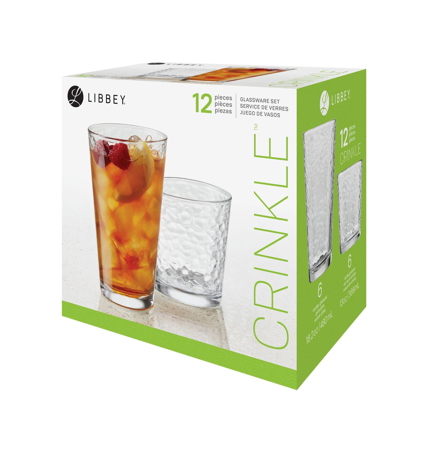 Libbey Crinkle Glassware Set | Walmart Canada