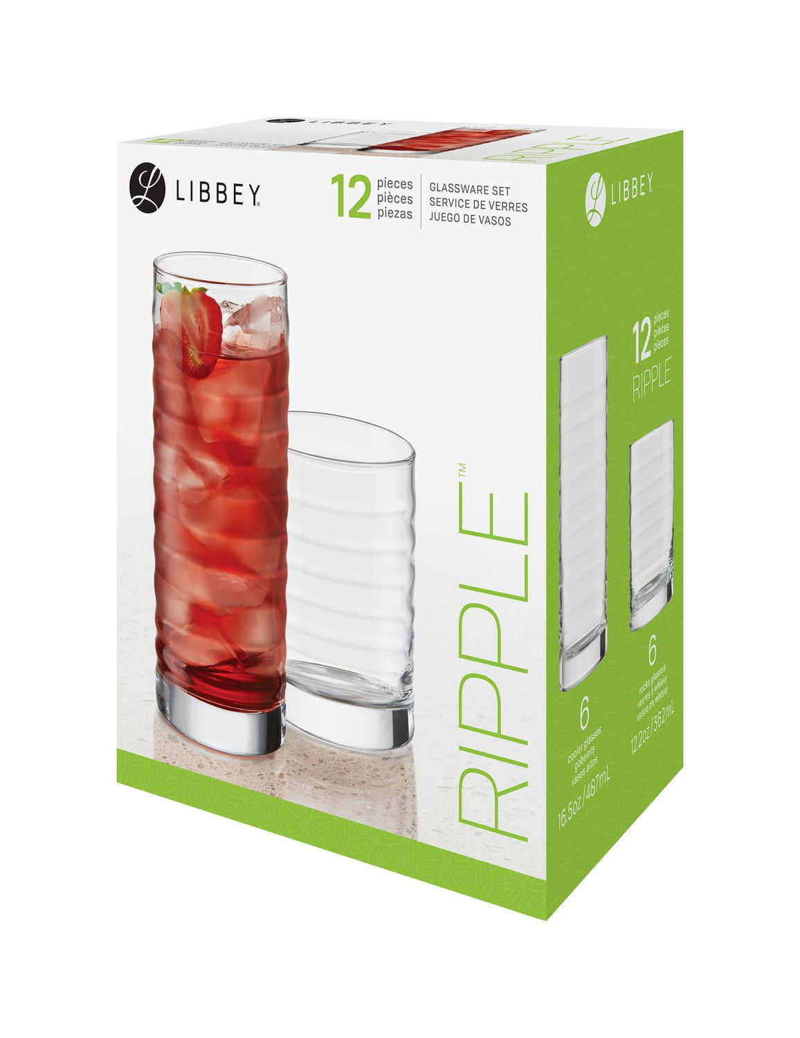 Libbey Ripple Glassware Set Walmart Canada