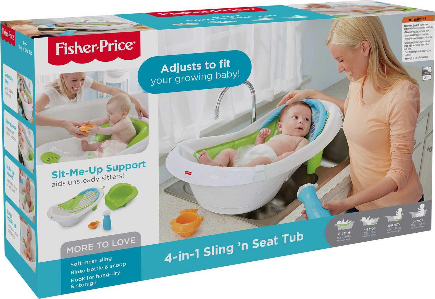 Fisher-Price 4-in-1 Sling 'n Seat Tub | Walmart Canada