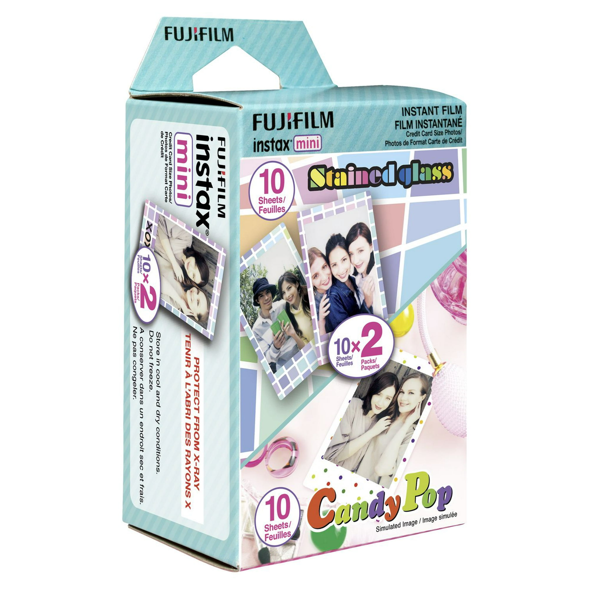 Fujifilm Party Pack Candypop & Stained Glass Instax Mini Film 