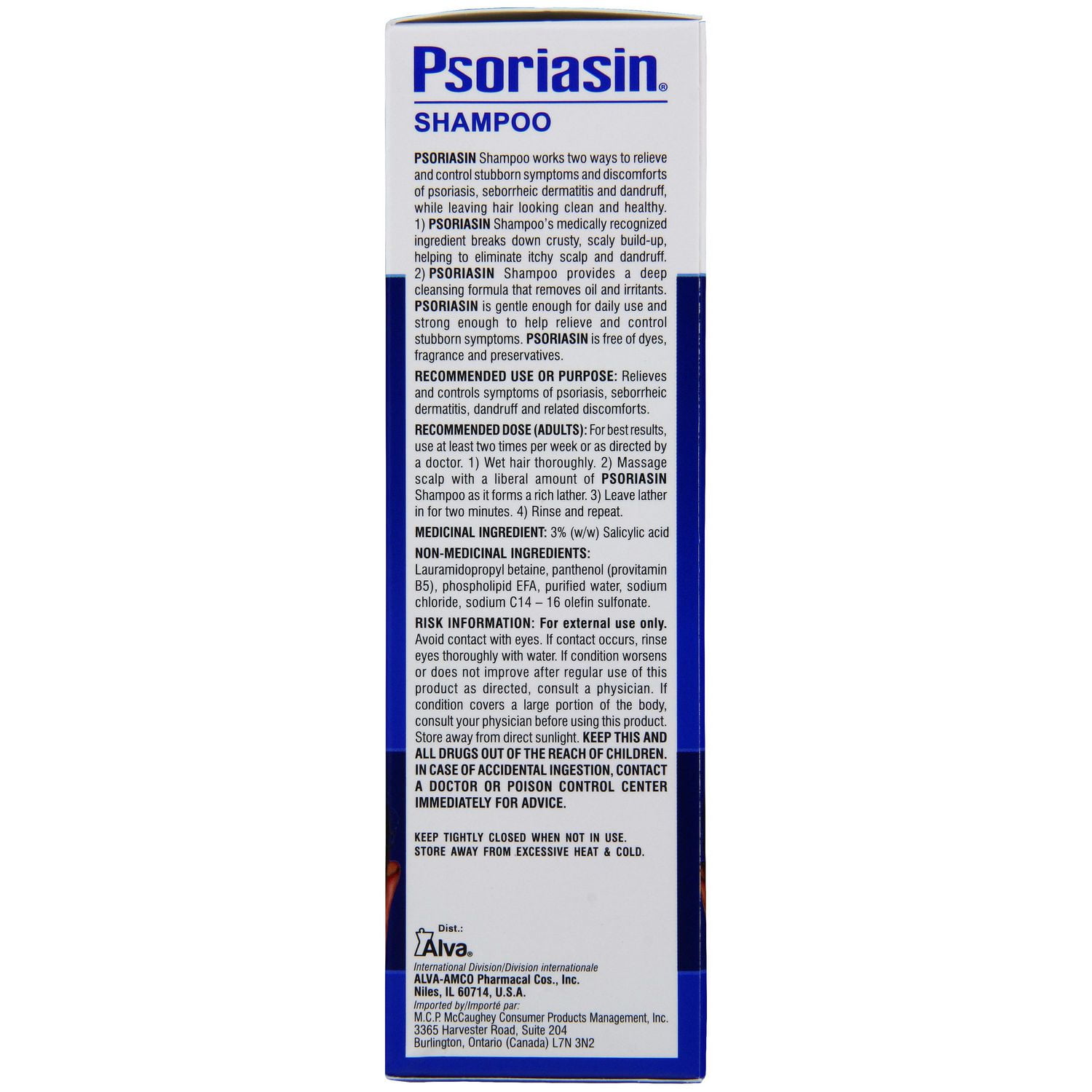 Psoriasin Shampoo Multi-Symptom Relief, 177 mL