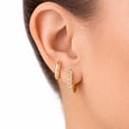 thumbnail image 2 of DMF Ensemble de boucles d'oreilles créoles plaquées or, 2 of 2