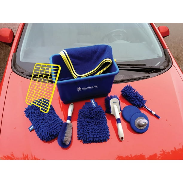 Trousse complète de lavage/séchage pour auto, 11 pièces – Michelin 
