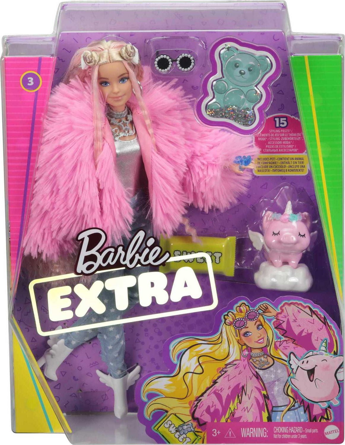 Barbie extra doll online pet stores