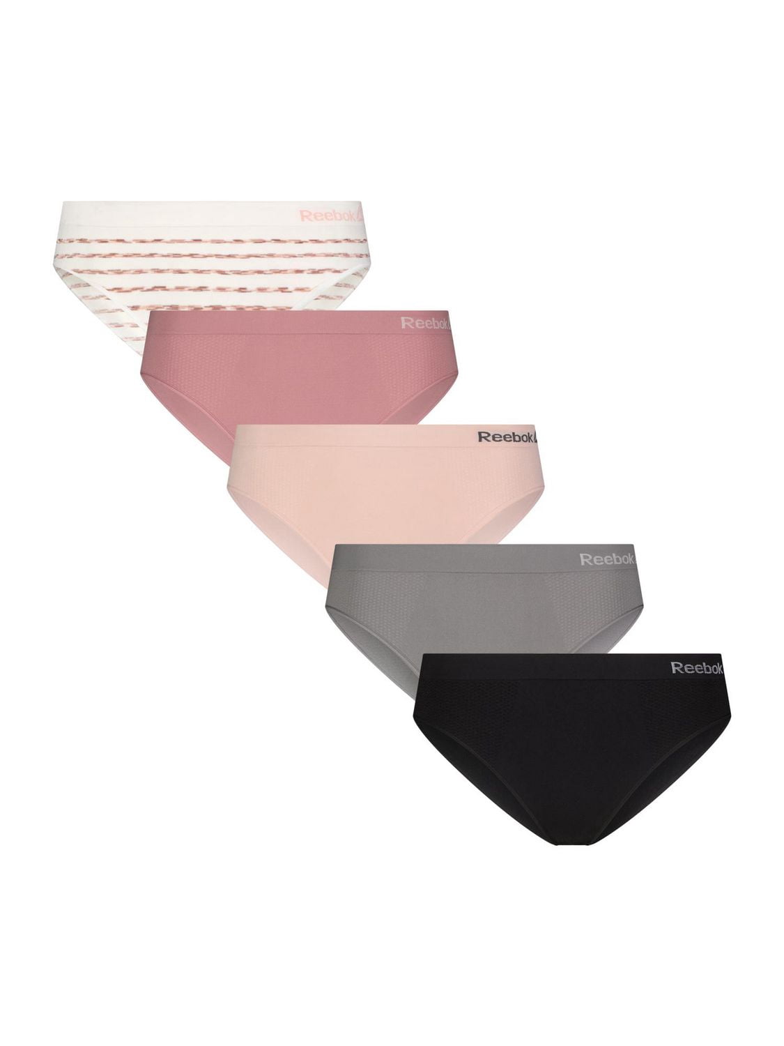 Paq. de 5 culottes bikini sans coutures Reebok pour dames