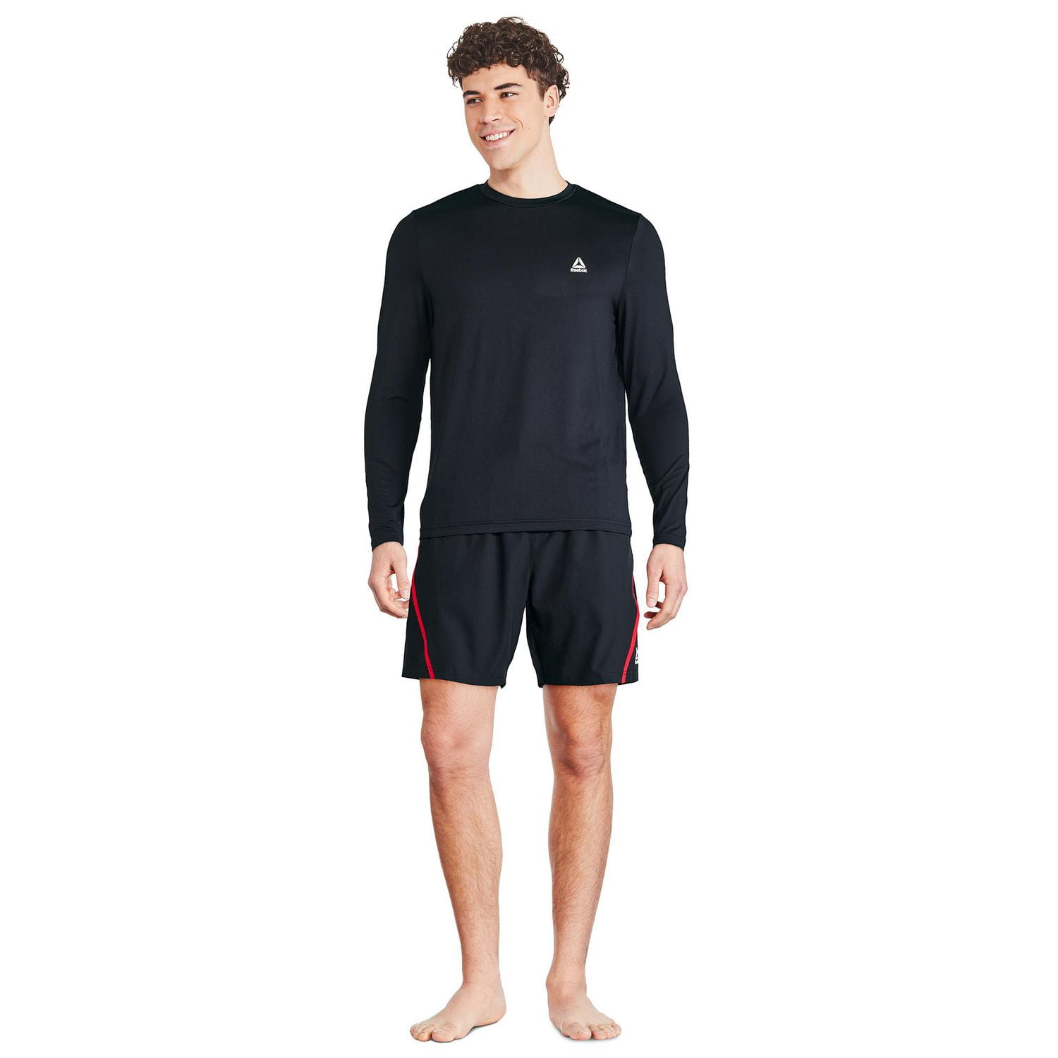 Maillot de bain anti-UV à manches longues Reebok pour hommes