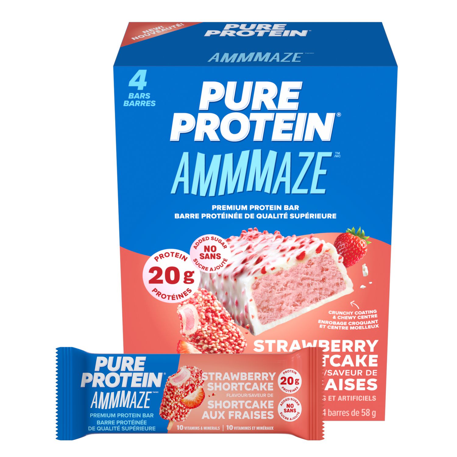 Pure Protein Ammmaze Strawberry Shortcake 4X58G