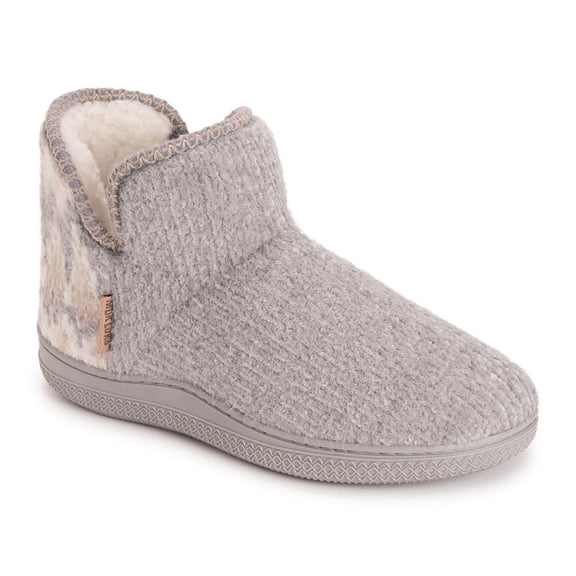 Chaussons bottines MUK LUKS pour femmes, gris, tailles 5-10