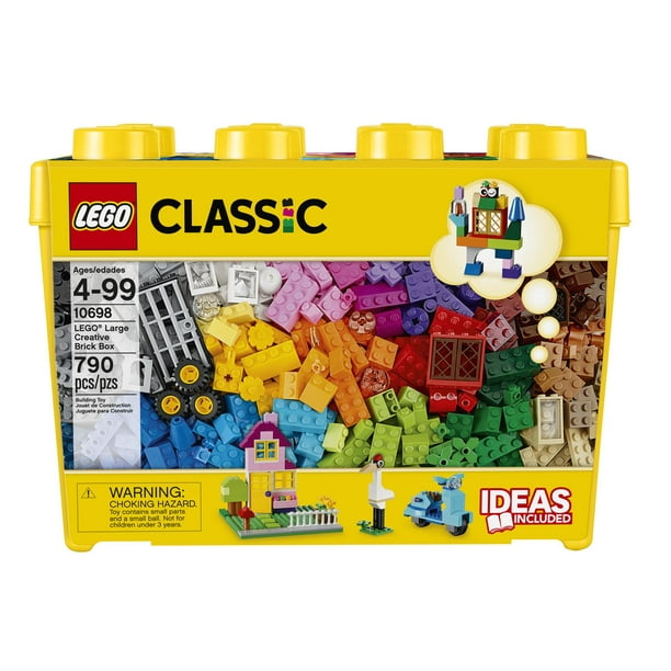 LEGO Classic Large Creative Brick Box 10698 Building Toy Set for Back to  School, Toy Storage Solution for Classrooms, Interactive Building Toy for