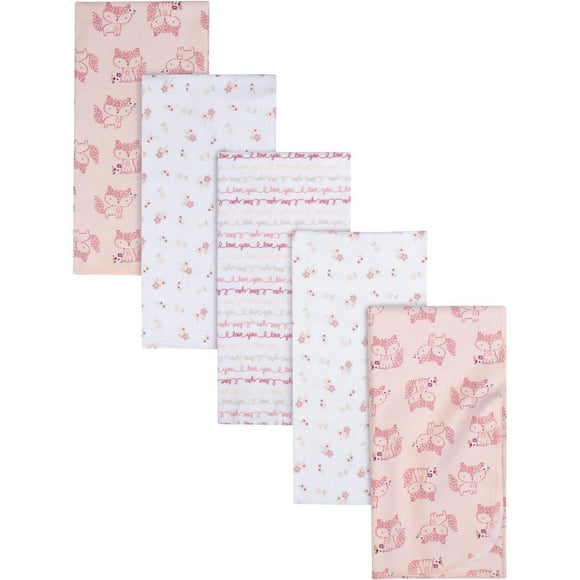 Gerber Childrenswear - Flannel Blanket - 5 Pack - Woodland, 5 Pack