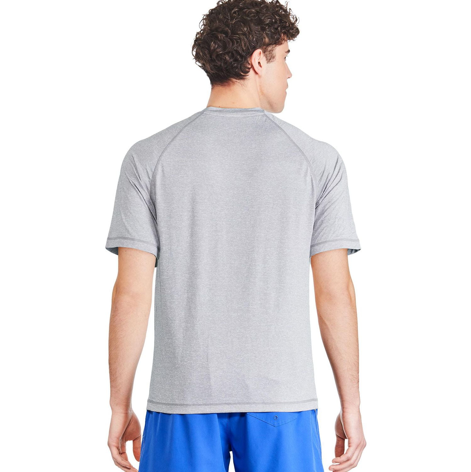 Reebok Men's Delta Short Raglan Sleeve Shirt, Swimwear