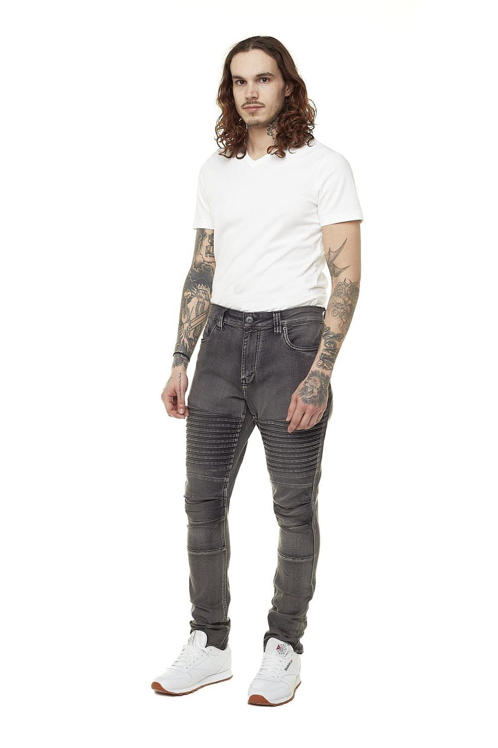 Jeaniologie ™Jean 5 poches nervuré coupe étroite pour homme