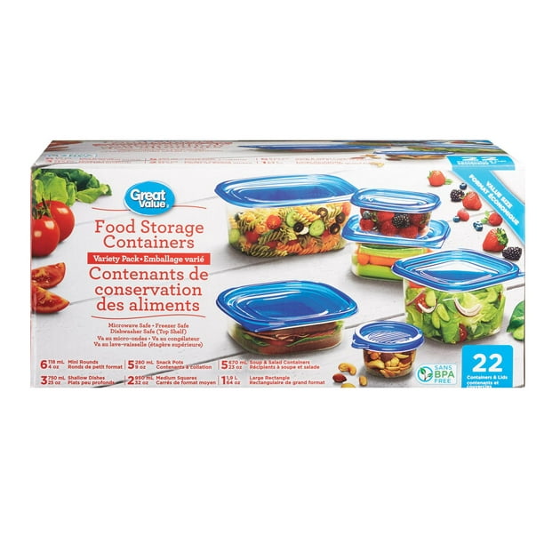 Great Value Variety Pack Food Storage Containers Walmart.ca