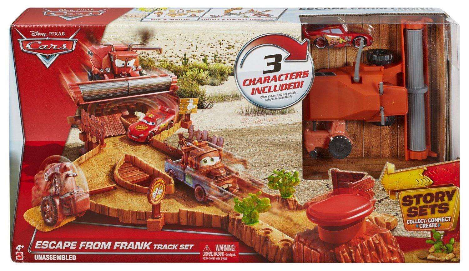 Mattel Disney Pixar Cars Escape From Frank Track Set Walmart