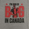 thumbnail image 2 of Deadpool Mens Deadpool Big In Canada Short Sleeve Crew, 2 of 3
