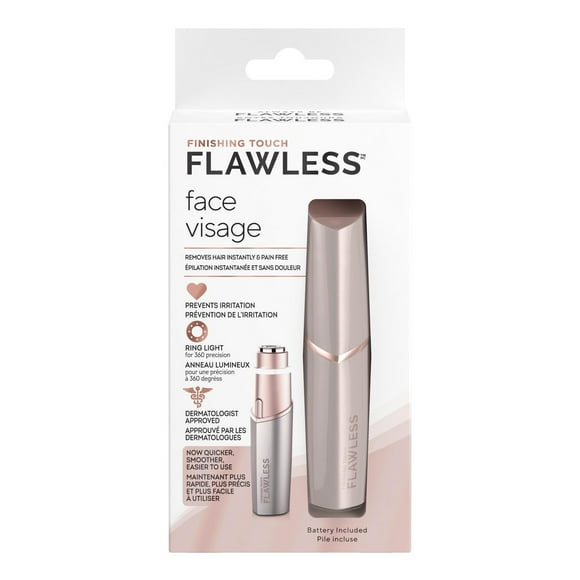 Finishing Touch Flawless – Épilateur visage rosé Épilateur, 1ea
