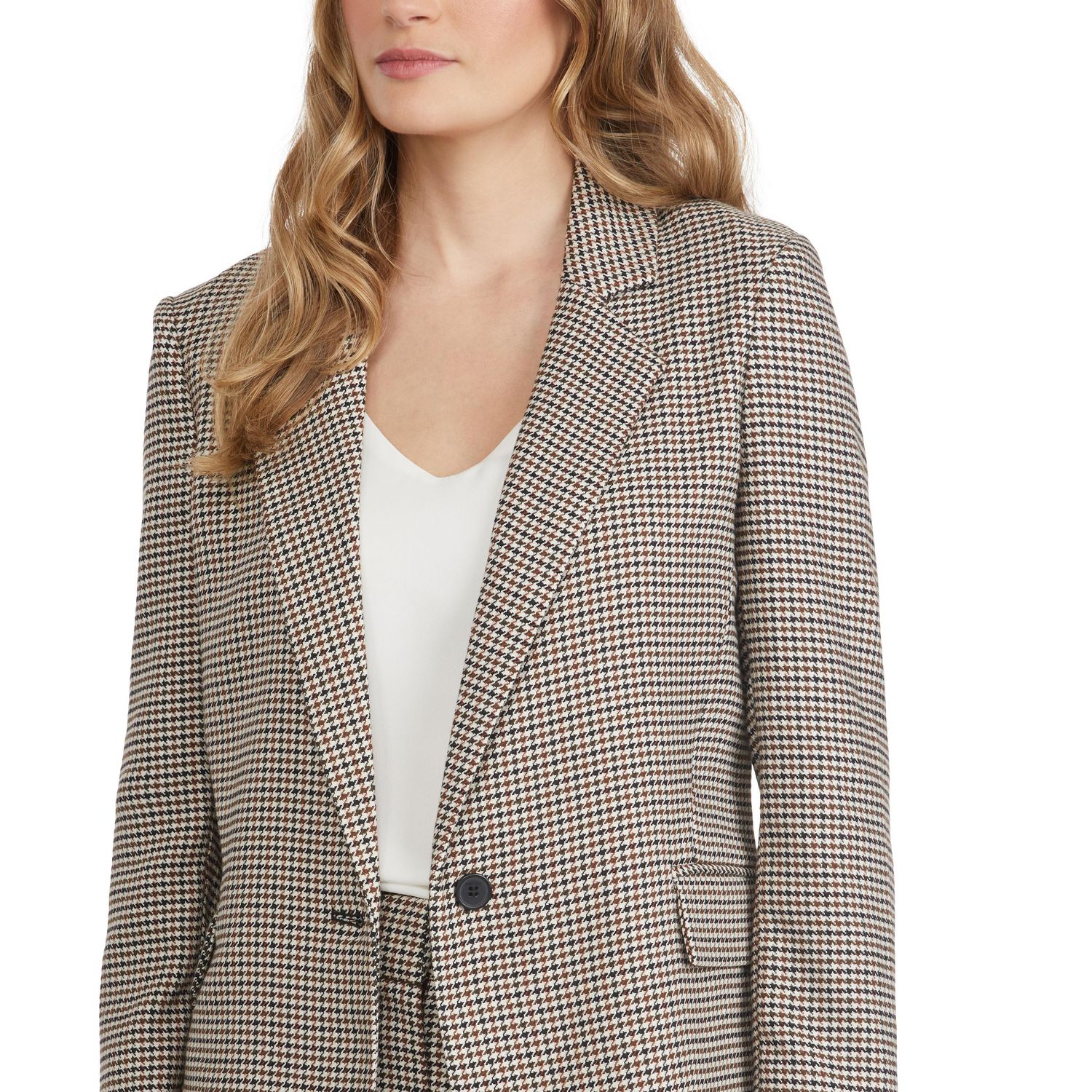 Houndstooth checkers blazer, Contemporaine, Women's Blazers