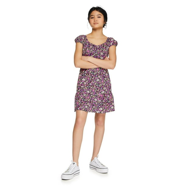 My Sister's Closet Girls' Puff Sleeve Corset Dress - Walmart.ca