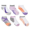 thumbnail image 1 of Athletic Works Girls' Ankle Socks 6-Pack, 1 of 1