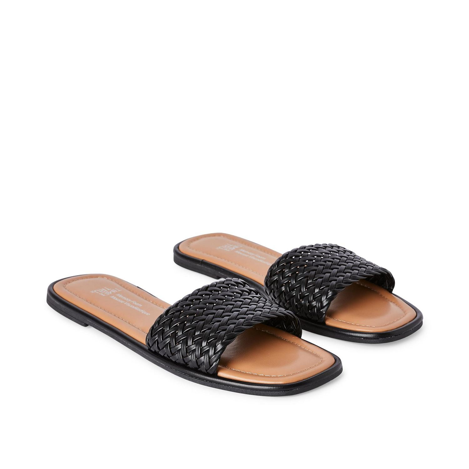 Time and Tru Women's Braided Strap Sandals