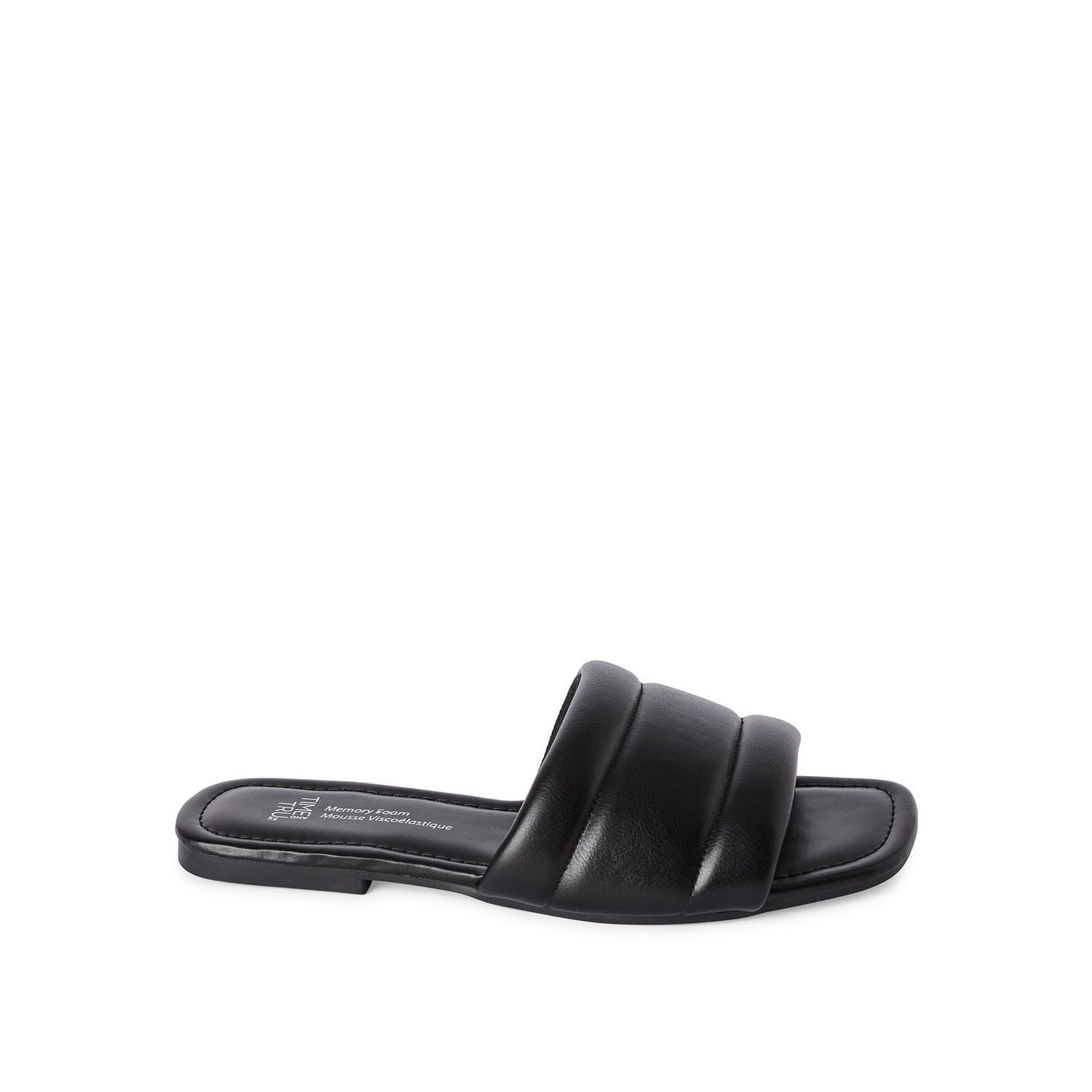 Time and Tru Women's Wide Strap Sandals