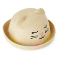 thumbnail image 3 of George Toddler Girls' Kitty Straw Hat, 3 of 3