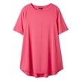 thumbnail image 1 of Lane Bryant Women's Plus Boat-Neck T-Shirt, 1 of 1