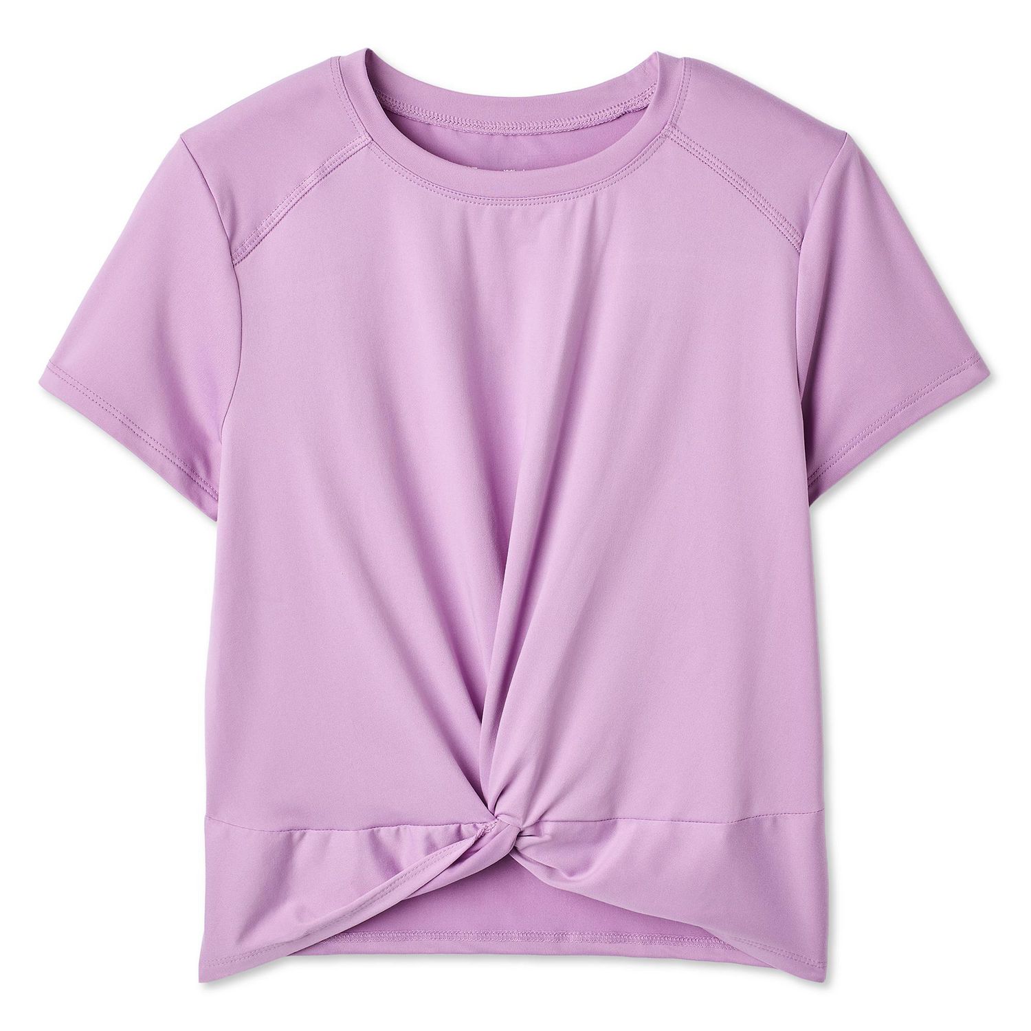 Athletic Works Girls' Front Knot T-Shirt