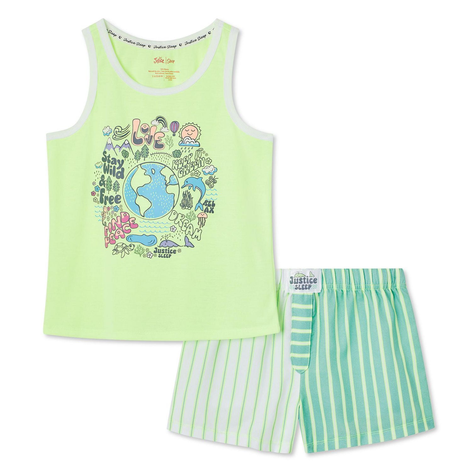 Justice Girls' Boxer 2-Piece Set