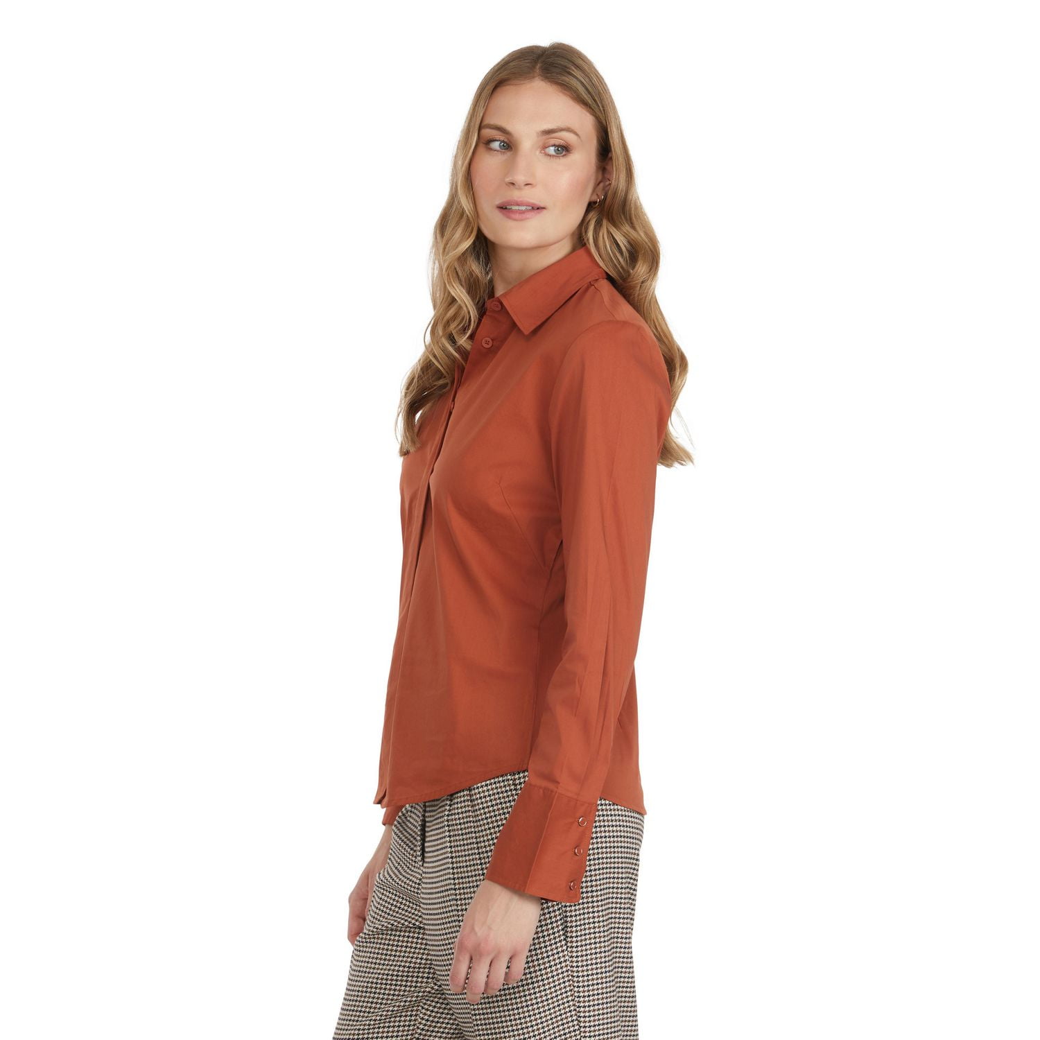 Mexx Chemise en Popline Extensible pour Femme