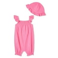 thumbnail image 2 of Ensemble 2 pièces avec barboteuse chiffonnée George pour bébés filles, 2 of 2