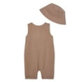 thumbnail image 2 of George Baby Boys' Crinkle Romper 2-Piece Set, 2 of 2