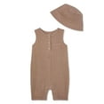 thumbnail image 1 of George Baby Boys' Crinkle Romper 2-Piece Set, 1 of 2