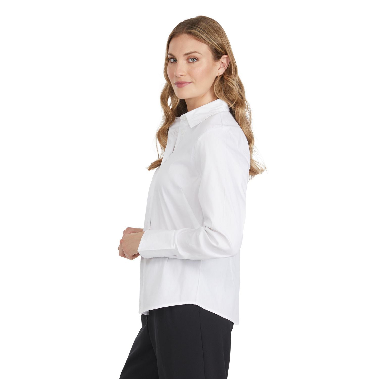 Mexx Chemise en Popline Extensible pour Femme