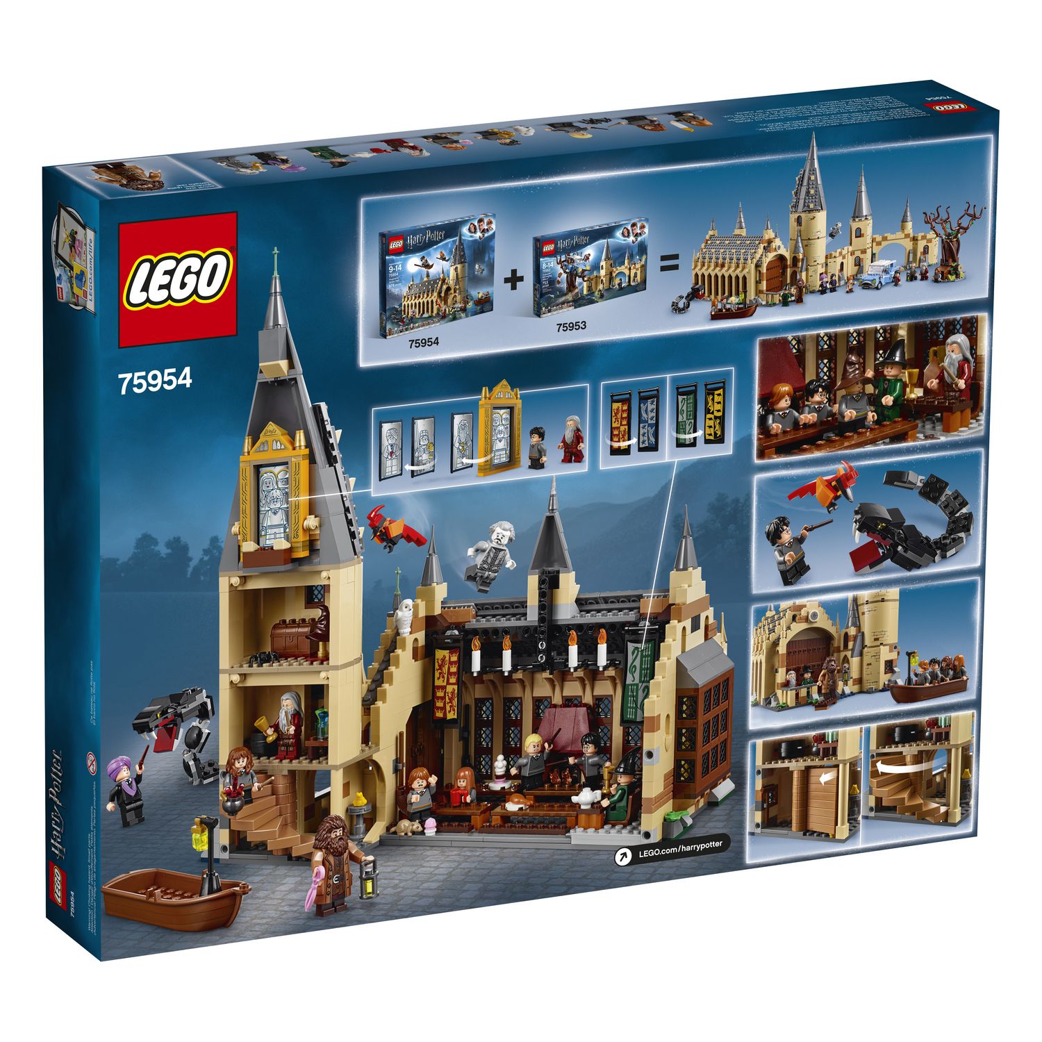 LEGO Harry Potter Hogwarts Great Hall 75954 Building Kit (878 Piece)