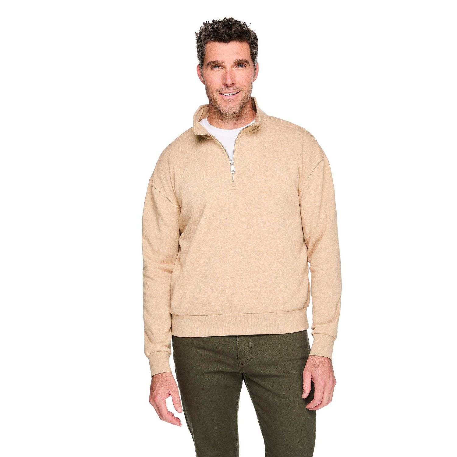 Coton ouaté à fermeture éclair 1/4 George pour hommes