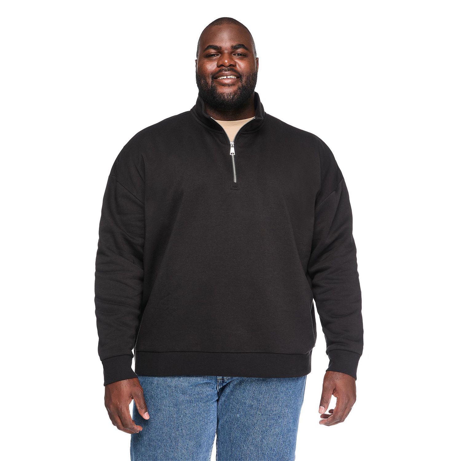 Coton ouaté à fermeture éclair 1/4 George Plus pour hommes