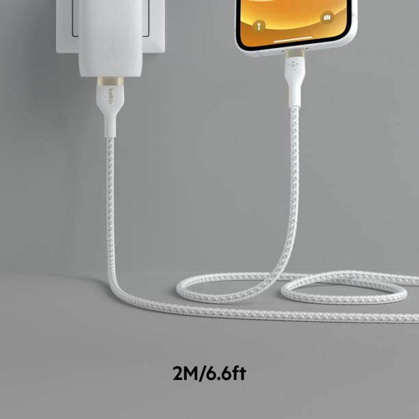 Belkin BOOST↑Charge Pro Flex USB-A Cable with Lightning Connector (1m) -  White - Apple (CA)