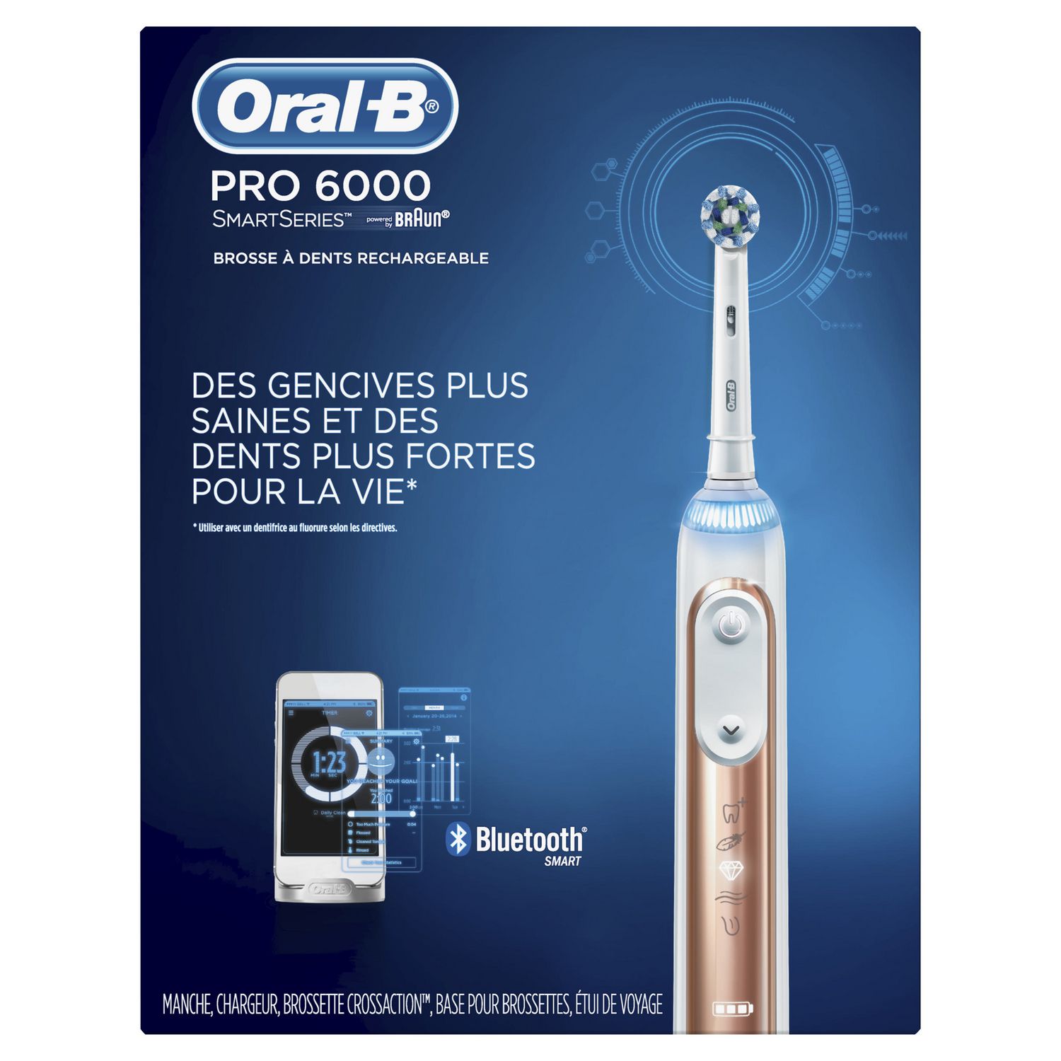 fiets Verbonden Zakenman Oral B Pro 6000 SmartSeries Braun Toothbrush | Walmart Canada